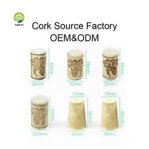 품질 베스트 셀러 제품 레드 와인 천연 코르크 마개 위스키 병 나무 모자 모양 모자 마개 사용자 정의 크기 코르크 - Product Image 2
