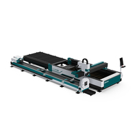 Machine de découpe laser professionnelle LX3015HCT pour tubes et plaques, machine de découpe laser à fibre 1530 avec table échangeable pour tôles et tuyaux
