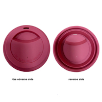 Vente flash : couvercle de tasse en silicone de 8 cm et 9 cm, couvercle de tasse en silicone, couleur beige, couvercle de tasse à café en silicone