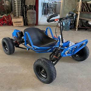 <span class=keywords><strong>Karting</strong></span> <span class=keywords><strong>tout</strong></span>-<span class=keywords><strong>terrain</strong></span> à moteur essence 2 temps 90CC pour une conduite palpitante en plein air, idéal pour l'aventure - Product Image 2