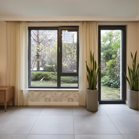 Ventanas Modernas de Aluminio Aisladas Térmicamente Sunshine USA, Doble Acristalamiento, Resistentes a Huracanes, Silenciosas, con Persianas Integradas, para Viviendas