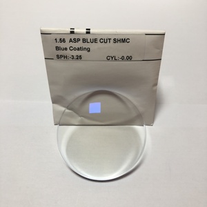 Lentes ópticas de prescripción oftálmica HMC, gafas de resina de corte asférico Cr39 1,56, lentes verdes de bloque azul con revestimiento UC <span class=keywords><strong>HC</strong></span> EMI - Product Image 4