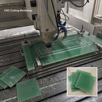 Panneau stratifié en fibre de verre époxy FR4 vert, résistant aux hautes températures, ignifuge V-0, isolation pour circuits imprimés haute tension