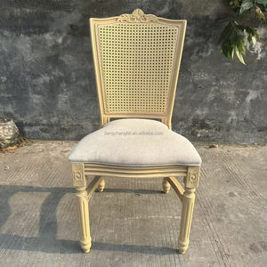 Classic Vintage Design Wholesale Price Outdoor Furniture Plastic High Quality Rattan Back Hotel Banquet Wedding Louis <b>Chair</b> - Product Image 2