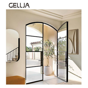 Sunmica Design contemporain Balançoire <span class=keywords><strong>coulissante</strong></span> ouverte en alliage d'aluminium <span class=keywords><strong>Porte</strong></span> en verre moustiquaire en acier inoxydable pour hôtel maison usage extérieur - Product Image 4