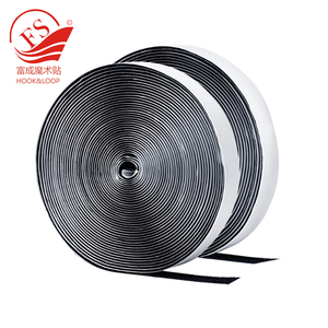 Wieder verwendbare selbst klebende Nylon-Klett verschlüsse Selbst klebende klebrige Befestigungs streifen Stoff für Kleidungs stücke und Taschen - Product Image 3