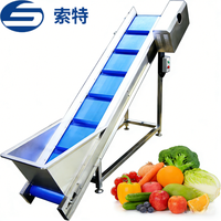 Ligne d'élevage et de lavage pré-impulsionnement pour pommes de terre, fruits et légumes - 500 kg, motorisée, en acier inoxydable SUS 304/316, haute capacité, commande automatique