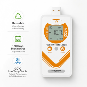 Termohigrómetro Digital M502 con Pantalla LCD Integrada para Monitoreo de Temperatura Ambiente en Laboratorios - Product Image 1