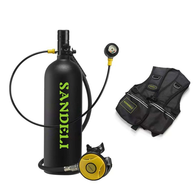 Factory Wholesale 2L Scuba Diving Oxygene Cylinder Tank Lung Mini Diving Tank Diving Bottle Set