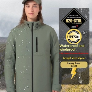 Veste coupe-vent fonctionnelle pour <span class=keywords><strong>homme</strong></span>, fine, imperméable, avec capuche, pour le sport - Product Image 1