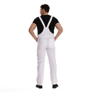 Overoles Blancos con Logotipo Personalizado |   <span class=keywords><strong>Mono</strong></span> de Trabajo Industrial Multibolsillos al por Mayor para Limpieza y Hostelería - Product Image 4