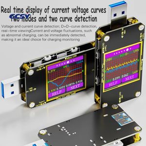 Цифровой вольтметр-амперметр A3 8A USB Type-C PD для измерения напряжения и тока, индикатор емкости повербанка и зарядного устройства - Product Image 3