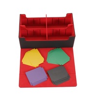 Boîte de rangement double TCG exclusive grande capacité à deux rangées séparées pour cartes de jeu, 910+ emplacements doublés de velours, écologique