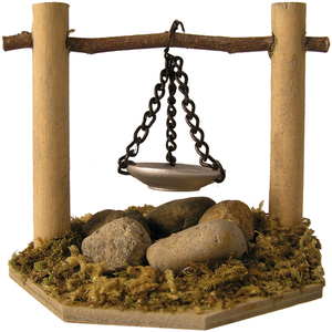 ZICOM Alemania, Accesorios para Belén de 7.4 cm de Altura, Decoración Creativa para el Hogar, Modelo de Fogata con Cuenco 9069-Z851 - Product Image 1