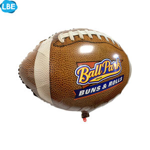 Globos de Helio con Forma de Balón de Fútbol y Rugby, con Logotipo Personalizado Impreso, para Decoraciones de Cumpleaños, Navidad y Promocionales - Product Image 3