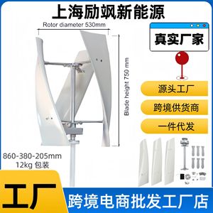 Generador de Turbina Eólica de Eje Vertical Shanghai Lisa New Energy 100-300W con Levitación Magnética y Arranque a Baja Velocidad del Viento - Product Image 4