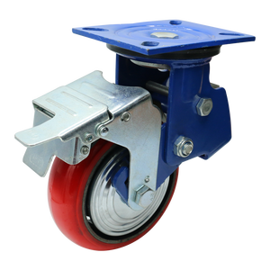 Lenk rollen 6x2 Zoll Hochleistungs-PU-Stoßdämpfer feder belastetes Lenkrad - Product Image 2