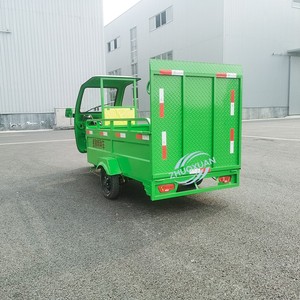 Flatbed 4-Bucket Electric Sanitation Tricycle, Customizable for Park and Factory Waste Collection - Product Image 4