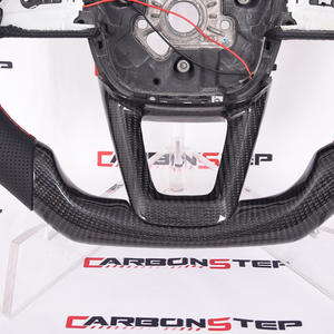 Volante de fibra de carbono personalizado para coche <span class=keywords><strong>Audi</strong></span>, volante personalizado de fibra de carbono con led para vehículo <span class=keywords><strong>Audi</strong></span> A3 A4 A5 TT RS R8 - Product Image 3
