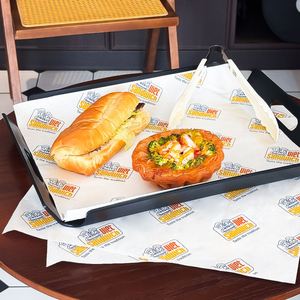 Custom Disposable <b>Greaseproof</b> Waterproof PE Coated Food Wrapping <b>Paper</b> for Burger and Sandwich Packaging - Product Image 5