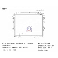 Pièces de moteur automobile 12344, système de refroidissement, radiateurs de voiture pour Hilux VIGO/Innova/Fortuner 2005-2012, accessoires 164000C180