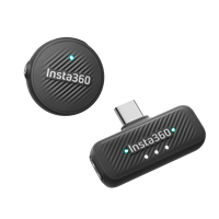 Émetteur d'air Insta360 pour caméra X5 Ace Pro 2 X4 - Microphone cravate sans fil avec suppression du bruit