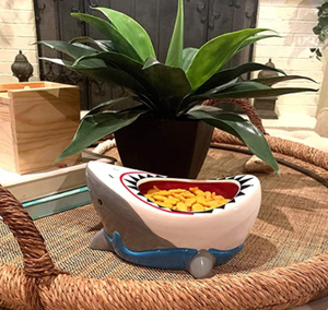 Popular cerámica Shark <span class=keywords><strong>Attack</strong></span> ensaladera Tazón <span class=keywords><strong>Snack</strong></span> Bowl - Product Image 2