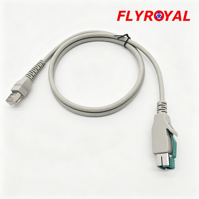 Shielded Industrial Communication Cable RJ45 to Interface Patch Cord Custom Wire Harness Assembly for Industrial Automation