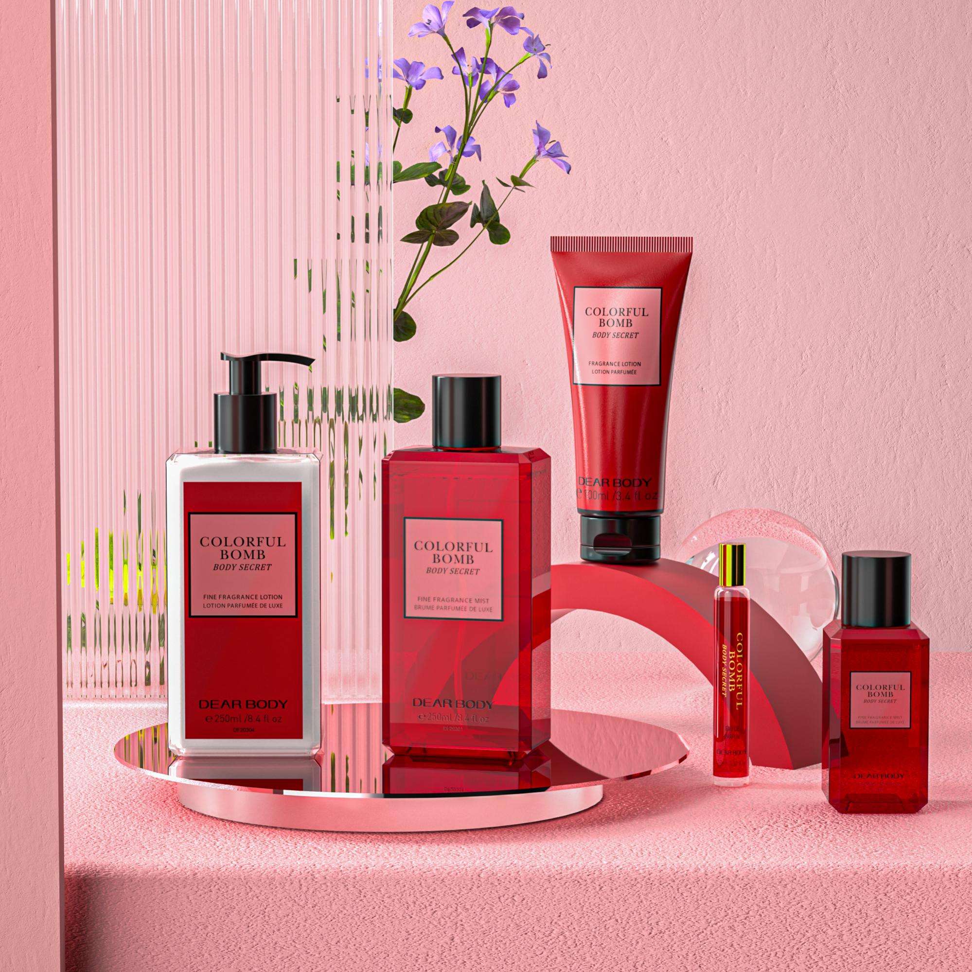 สีสันสดใสร่างกายระเบิดความลับ