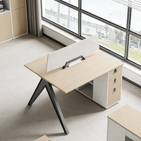 Bureau de travail modulaire moderne en bois pour deux personnes, extension de poste de travail chinois 4, 6 ou 8 places