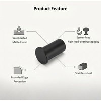 Crochets de salle de bain super résistants à fixation par perçage, charge lourde jusqu'à 30 kg, directement de l'usine, plusieurs couleurs disponibles