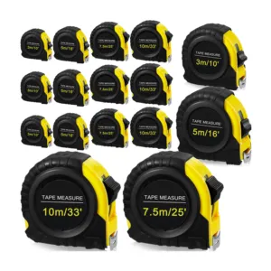 12 Pcs Tape Measure Set 33ft, 25ft, 16ft, 10ft Retractable Measuring Tape and Easy Read