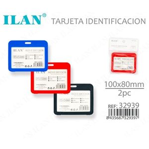 Tessera identificativa ILAN 100x80mm 2 pezzi con inserto personalizzabile - Product Image 3
