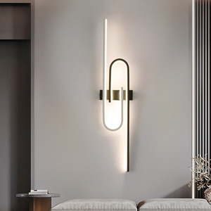 Long-strip Nordic-style Minimalist LED Iron Indoor <b>Wall</b> <b>Sconce</b> for Bedroom Living Room Entryway-<b>wall</b>-mounted Reading <b>Light</b> - Product Image 3