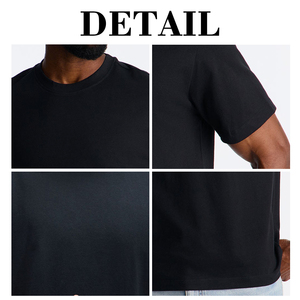 T-shirts décontractés à manches courtes en jersey 100 % coton KingSen pour hommes, coupe ample, couleur unie, respirants, séchage rapide, pour impression sérigraphique - Product Image 6