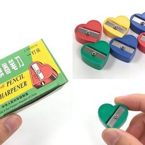 Sacapuntas Manual con Forma de Corazón, Bonito y Económico, de Buena Calidad y Precio Competitivo, para Estudiantes, Material Escolar Kawaii para Niños - Product Image 4