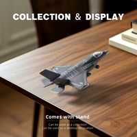 Avion de chasse F-35 de l'armée de l'air à l'échelle 1/72/100, jouet militaire, modèle d'avion pour enfants, avion bombardier, blocs de construction