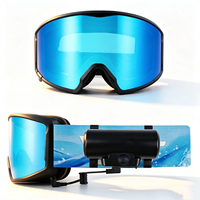 Masque de ski chauffant anti-buée, lentille interchangeable magnétique, protection UV400, masque de sport personnalisé pour snowboard et motoneige