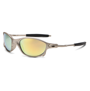 Ultimo marchio di lusso Vintage avvolgente UV400 occhiali da sole sportivi da esterno uomini ciclismo Running futuri occhiali da sole Juliet - Product Image 4