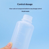 Bouteille en plastique transparente de 150 ml/250 ml/500 ml moulée par soufflage pour le nettoyage des lentilles RGP et le rinçage des plantes succulentes, avec bec courbé