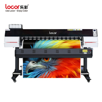LOCOR Nouvelle Conception Imprimante Grand Format pour Bâches et Bannières Vinyle 1.6m 1.8m Traceur d'Impression Éco-Solvant Têtes I3200 I1600 XP600 DX5