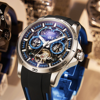 Montres mécaniques pour hommes Mark Fairwhale, montre mécanique automatique de luxe avec calendrier et date, montre de business mécanique FW-6120