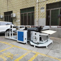 Machine de découpe d'angle à 45 degrés pour film de confidentialité, commande PLC, coupeur à onglet réglable pour mousse, caoutchouc et matériaux isolants