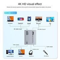 Carte de capture vidéo 4K vers USB 3.0 Type-C, sortie en boucle 4K60Hz, enregistrement 1080P60Hz, streaming en direct de jeux, caméra PS5 Switch