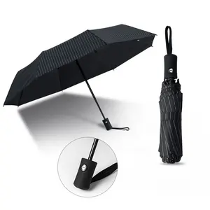 Parapluie automatique, 21 pouces, 3 plis, ouverture de promotion, OEM