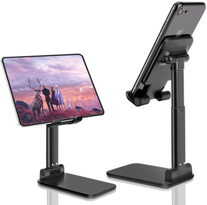Universal Adjustable Folding Flexible ABS Plastic <b>Tablet</b> Smartphone Battery Phone <b>Holder</b> - Product Image 2