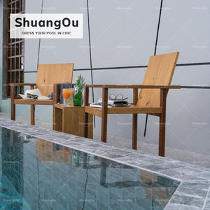 กระเบื้องสระว่ายน้ำกลางแจ้งที่ทันสมัยกระเบื้องหินอ่อนสีเทาสำหรับ<span class=keywords><strong>สระ</strong></span>ว่ายน้ำกันลื่นกระเบื้องกระเบื้องโมเสคเซรามิกพื้นพอร์ซเลนสำหรับ<span class=keywords><strong>สระ</strong></span>ว่ายน้ำ - Product Image 2