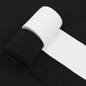 Bán Buôn Tùy Chỉnh Chiều Rộng Polyester Dây Đàn Hồi Chất Lượng Cao Đen Trắng Đan Đàn Hồi Ban Nhạc - Product Image 2