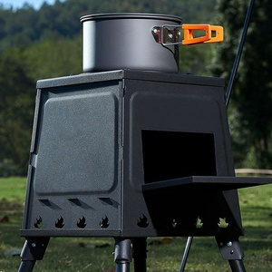 <span class=keywords><strong>Stufa</strong></span> Portatile da Campeggio Pieghevole <span class=keywords><strong>in</strong></span> Acciaio Inox a Legna per Viaggi all'Aperto e Riscaldamento Tenda - Product Image 3