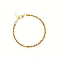 Pulsera Chris April Marvel para Mujer, Plata 925, con Cuerda de Plata